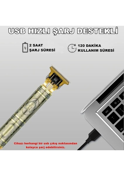 UltraNova Şarjlı Çok Fonksiyonlu Tıraş ve Epilasyon Makinesi, Altın Renk, Kuru Kullanım