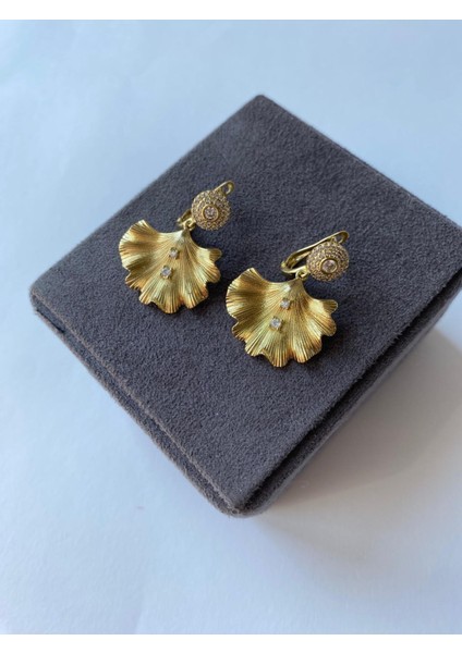 Özel Seri Xuping Yaprak Taşlı Gold Küpe fırsatları