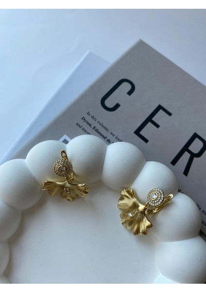 Özel Seri Xuping Yaprak Taşlı Gold Küpe indirimleri