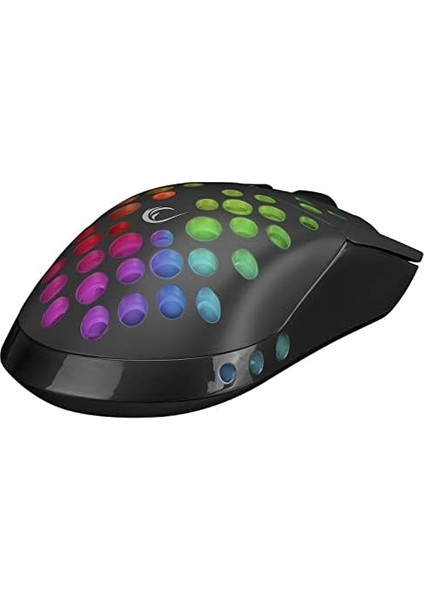SMX-R66 Rocket Ultra Hafif Siyah Rgb Ledli 12000DPI Gaming Oyuncu Mouse