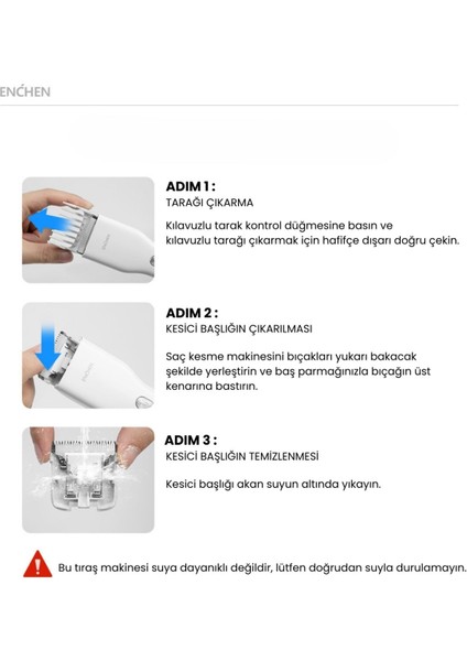 UltraNova Taşınabilir şarjlı saç kesim makinesi, kuru kullanım, hafif ve kolay taşıma modelleri