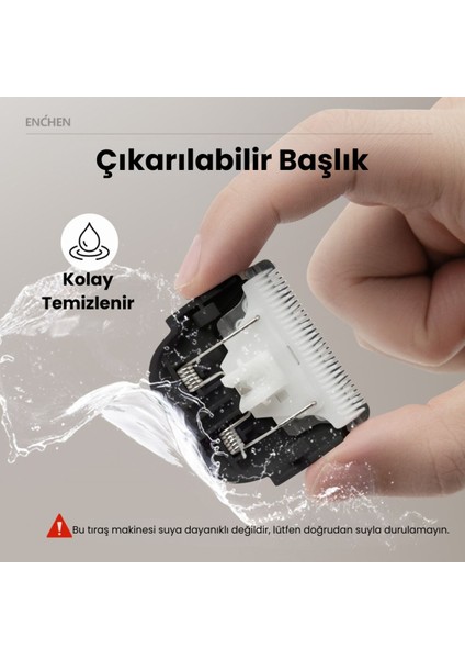 UltraNova Siyah Taşınabilir Kablosuz Saç Kesim Makinesi, Pratik ve Şık Tasarım