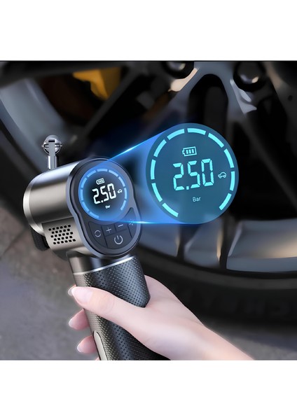Şarjlı 150 Psi Oto Araç Hava Kompresörü / Motosiklet / Scooter / Bisiklet Araç Lastik Pompası indirimleri