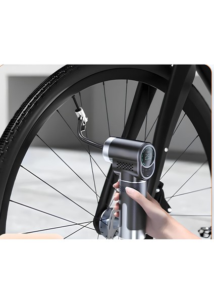 Şarjlı 150 Psi Oto Araç Hava Kompresörü / Motosiklet / Scooter / Bisiklet Araç Lastik Pompası