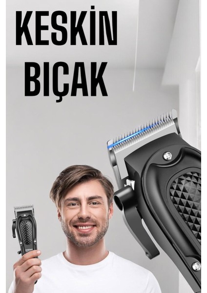 UltraNova Suya dayanıklı, kablolu tıraş makinesi, ıslak ve kuru kullanım, keskin bıçaklı