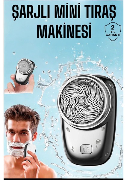 UltraNova Şarjlı, kablosuz, taşınabilir tıraş makinesi, ıslak ve kuru kullanım, bej renk