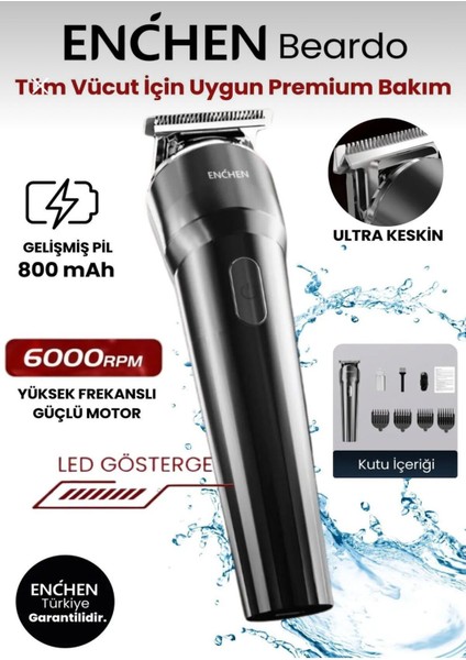 UltraNova Çok fonksiyonlu şarjlı saç ve sakal tıraş makinesi, kuru kullanım, gri renk