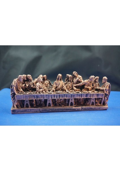 Son Akşam Yemeği Biblo Heykel - Ev Ofis Dekoratif Hediyelik Aksesuar (22X9 Cm)