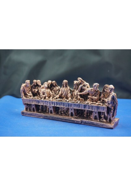 Son Akşam Yemeği Biblo Heykel - Ev Ofis Dekoratif Hediyelik Aksesuar (22X9 Cm) modelleri