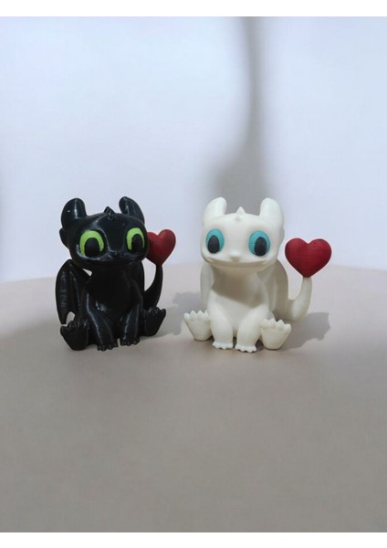 Toothless(Dișsiz) ve Light Fury(Işığın Öfkesi) Dekoratif Figürler, Ejderhanı Nasıl Eğitirsin Figür fiyatları