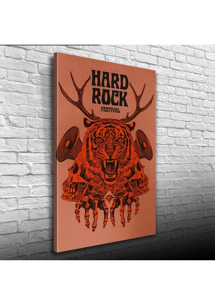Rock Festival Afişi Kanvas Tablo 50 x 70