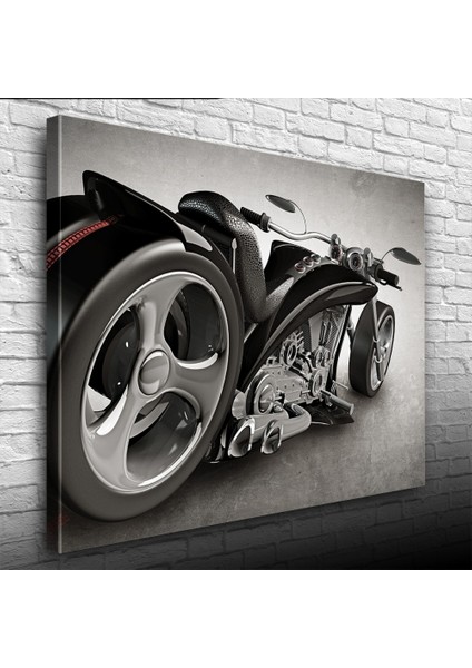 Siyah Concept Motosiklet Kanvas Tablo 50 x 70 modelleri