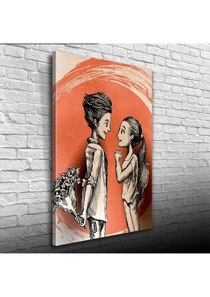 Sevgililer Kanvas Tablo 50 x 70 modelleri