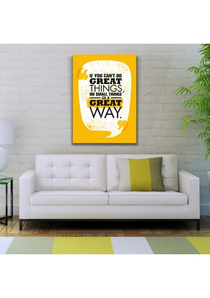 Great Thing Afiş Turuncu Tonlarda Kanvas Tablo 50 x 70 fiyatları