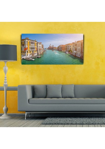Venedik Kanallar Kanvas Tablo 60 x 120 modelleri