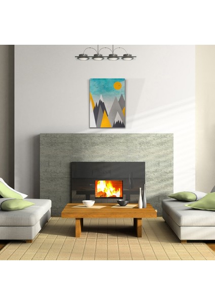 Soyut Günbatımı , Pastel Renklerde Kanvas Tablo 50 x 70 fiyatları