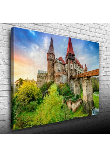 Tarihi Şato Kanvas Tablo 50 x 70
