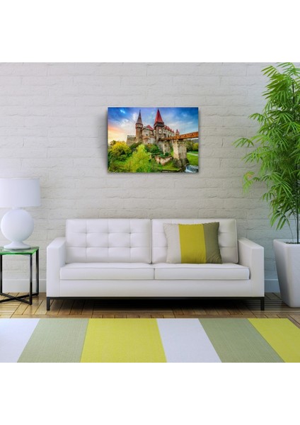 Tarihi Şato Kanvas Tablo 50 x 70