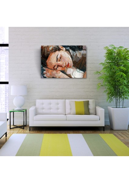 Yağlı Boya Kadın Portresi Kanvas Tablo 50 x 70 fiyatları