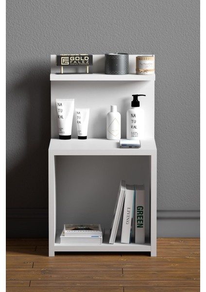 Komodin Raf Salon Ofis Dolabı Beyaz