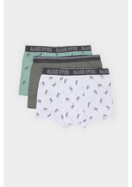 Erkek Çocuk Baskılı 3lü BOXER E1571A824AU