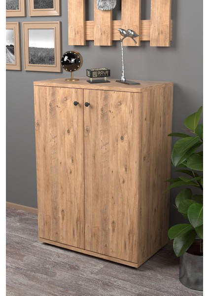 Ayakkabılık Çok Amaçlı Ayakkabı Dolabı 5 Raflı 2 Kapaklı Ceviz fiyatları