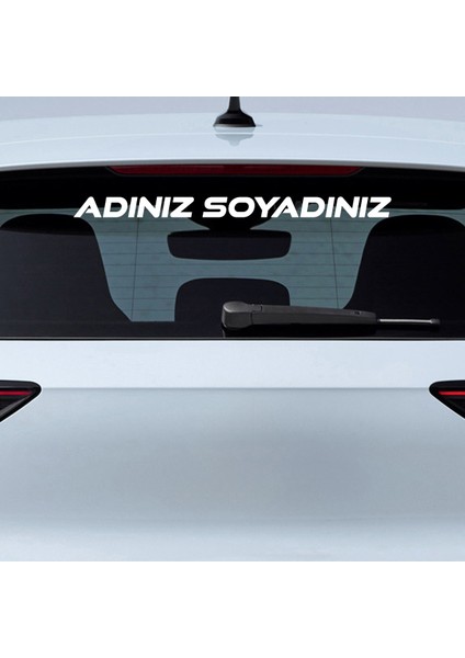 Ad Soyad Sticker - Isim Sticker - Isim Soyisim Sticker - Oto Sticker - Araba Sticker - Araç Sticker modelleri