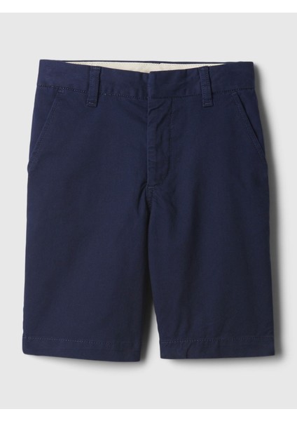 Erkek Çocuk Lacivert Cepli Uniform Bermuda Washwell™ Şort
