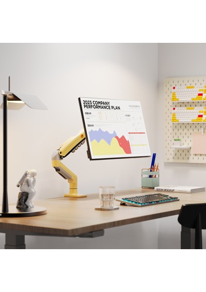 F80-XD 17-30INÇ Monitör Stand Lava Yellow
