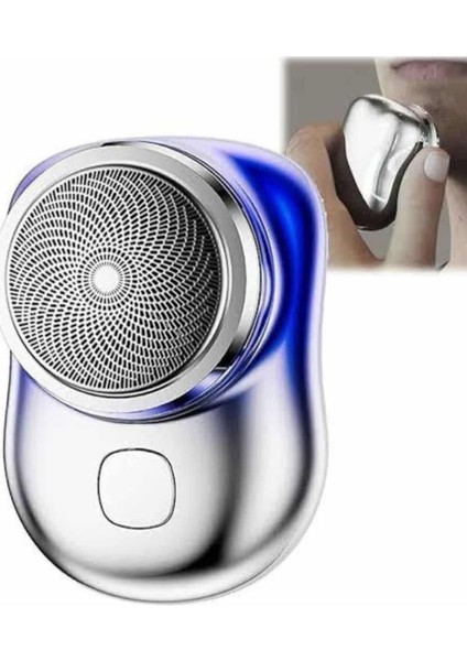 UltraNova Mini taşınabilir sıfır sakal ve yanak tıraş makinesi, USB şarjlı, çok renkli, kuru kullanım