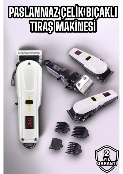 UltraNova Uzun Süreli Şarjlı Paslanmaz Çelik Tıraş Makinesi, Islak ve Kuru Kullanıma Uygun