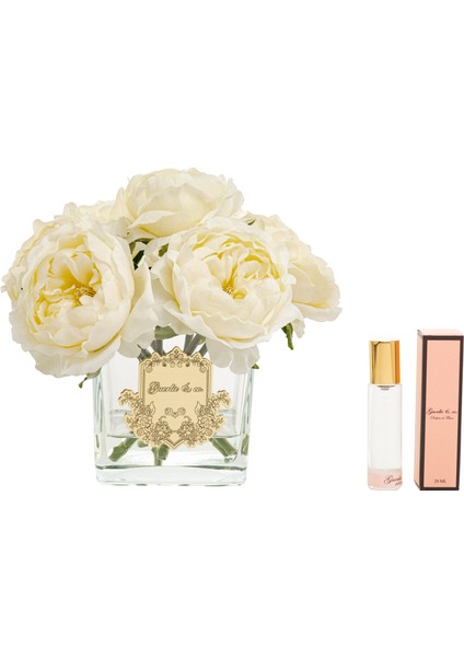 Guerlieandco. Krem 7 Şakayık Kare Cam Gold fiyatları