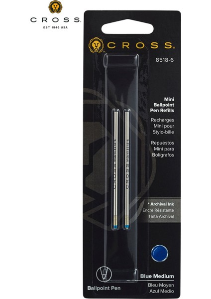 - WizDesign 8518-6 Tech3 Refil Mavi Medıum (6* 2'li Kart / 12 Adet)