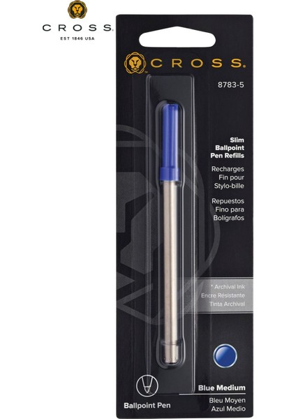 - WizDesign 8783-5 Click Tükenmez Refil Mavi (6* 1'li Kart / 6 Adet)