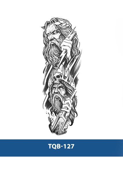 TQB-127 Zeus Desen Geçici Kol Dövmesi-Tatto