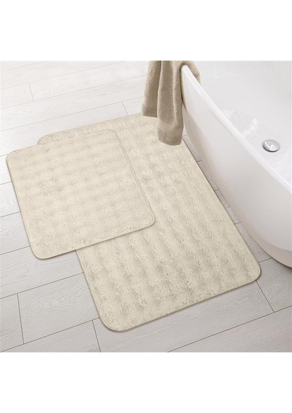 Soft Artos 2'li Banyo Paspası - Beyaz - 60X100 cm + 50X60 cm fiyatları