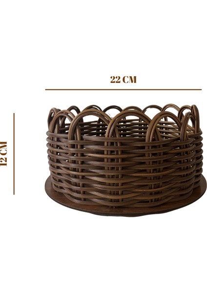 Raddancore Premium Çok Amaçlı 22 CM Yuvarlak Sepet