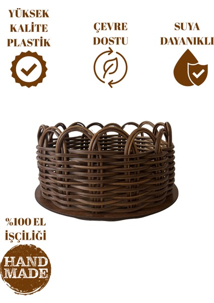 Raddancore Premium Çok Amaçlı 22 CM Yuvarlak Sepet