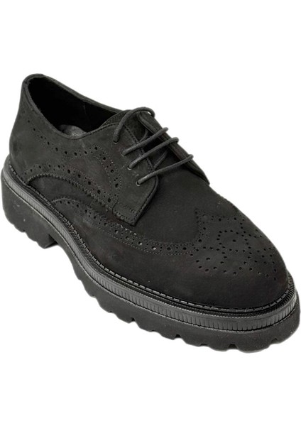 Classwood 2002 Eva Yüksek Taban Hakiki Deri Erkek Günlük Ayakkabı Nubuk Siyah modelleri