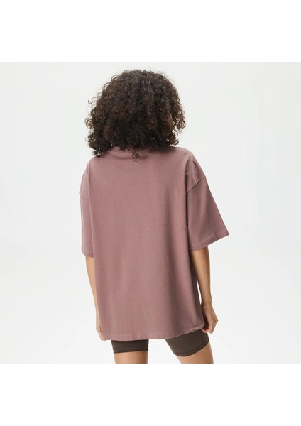 Sportswear Essential Oversized Kadın T-Shirt DX7910-206 (Bir Beden Küçük Almanızı Öneriyoruz) Kahverengi - M modelleri