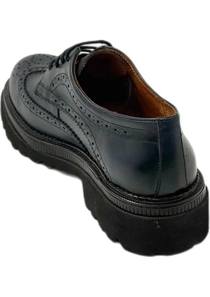 Classwood 2002 Eva Yüksek Taban Hakiki Deri Erkek Günlük Ayakkabı Cilt Lacivert fırsatları