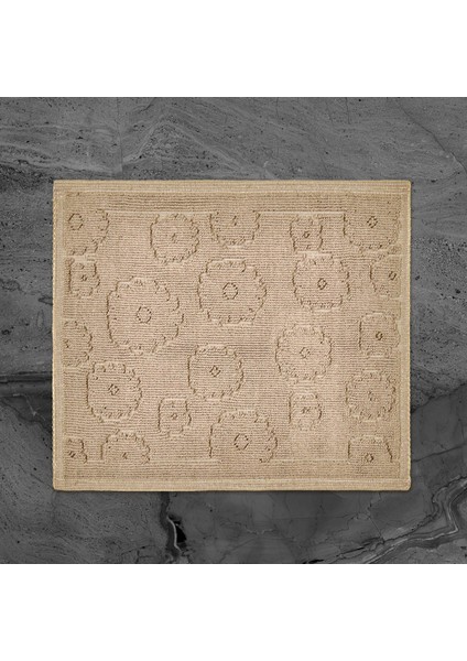 Soft Fiore 2'li Banyo Paspası - Bej - 60X100 cm + 50X60 cm fırsatları