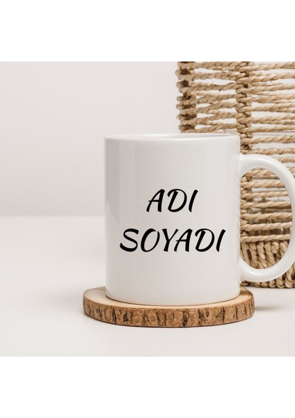 M Harfli Baskılı Kupa Bardak