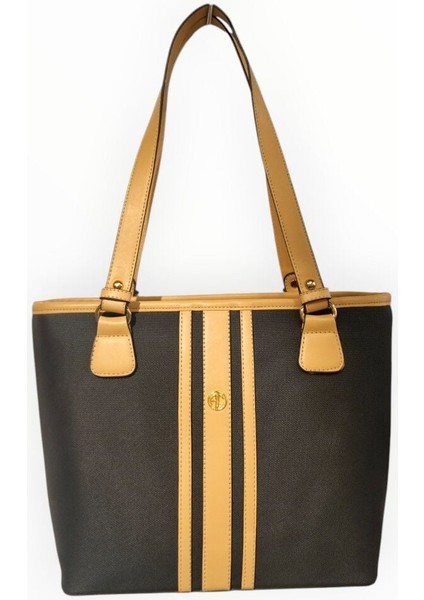 Kadın Omuz Çantası Siyah Bej fırsatları