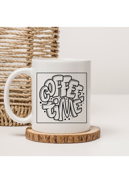 Coffee Time Baskılı Kupa Bardak