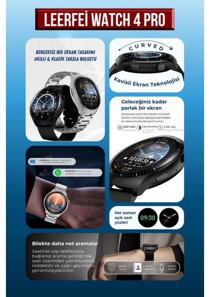 Watch 4 Pro Plus Akıllı Saat 40MM Akıllı Kol Saati