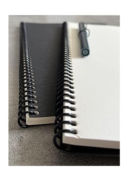 Tanıtım Çizgisiz Spiralli Defter, A4 Boyut (21X29,7 Cm), 60 Yaprak, 90GR. Ivory Kağıt, Ofis Için Ideal, Planlayıcı (Siyah Kapak)