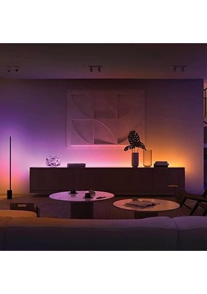 Hue Gradient Akıllı Renkli LED Şerit Aydınlatma, 1m, Genişletme Paketi, 16 Milyon Renk ve Renk Geçişi