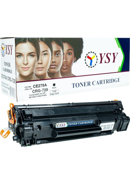 78A 1536 CE278A 1606 - 2100(2.1K) Sayfa Verimli 1536DNF Mfp P1606DN Mfp M1536DNF P1566 P1560 Muadil Toner Kartuş (Siyah)