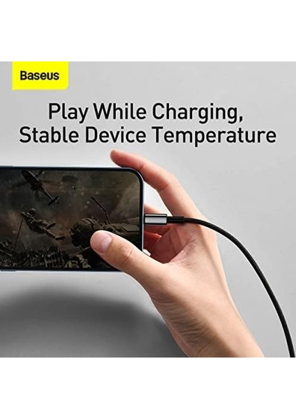 Tungsten Gold Hızlı Şarj Kablosu USB To Ip 2.4A, 1m, Siyah